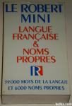 LE ROBERT MINI LANGUE FRANCAISE