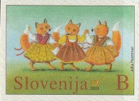 SLOVENIJA 2003 - (MI.424)  TRI BOTRE LISIČICE