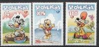 Slovenija JUNAKI STRIPOV 3 ZNAMKE MNH 1998