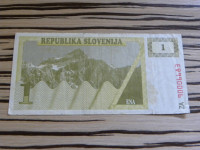 Slovenija 1 tolar 1990 ZA