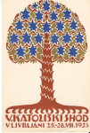 razglednica Katoliška  shoda v Ljubljani 1923 razglednica