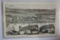 Muljava, Jurčičeva hiša, trgovina Podlogar, cerkev, leto 1929