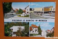 Razglednica Domžale Mengeš 1975 potovana