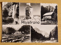 Stara mozaik razglednica Mojstrana 1957. Ex Yu