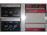 Videokaseti Digital 8, za kamero: TDK 90 minut, Radio Shack 120 minut