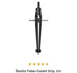 Šestilo Faber-Castell Grip, črn