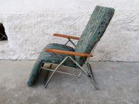 Retro vintage zložljivi ležalnik fotelj