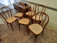 10x Kamnik Stol z mrežico Thonet stil