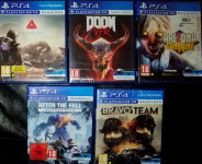 5x PSVR - PS4 VR AIM igre (Doom, Farpoint, A. Sunshine, B. Team, ATF)