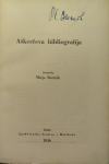 Bibliografija, Anton Aškerc, Marja Boršnik, 1936