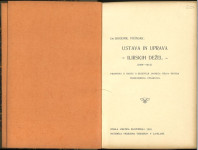 Ustava in uprava Ilirskih dežel : (1809-1813) : prispevki k nauku o