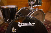 Premier 1970s Drum Set Black