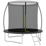 vidaXL Trampolin komplet okrogel 244x55 cm 100 kg