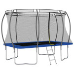 vidaXL Trampolin komplet pravokoten 335x244x90 cm 150 kg