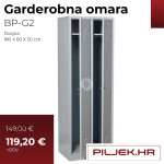 Garderobna omara, dvojna, model BP-G2 (AKCIJA)