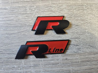 R-line aluminijaste nalepke