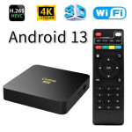 SMART ANDROID TV BOX 13.0, 4G RAM, 64 GB ROM, 4K