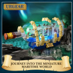 Flying Dutchman ladja v flaški (Ship in a Bottle) Lego kompatibilno