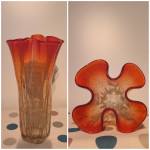 Steklena vintage vaza