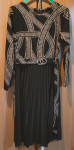 Črna obleka s plise krilom (M)