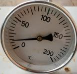 termometer analogni vgradni od 0 do 200 stopinj