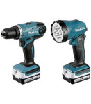 MAKITA DF347DWLX1 SET Akumulatorski vijačnik 14,4V, 2st