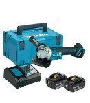 MAKITA DGA504RGJ Akumulatorski kotni brusilnik BL, 125 mm, SET