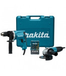 MAKITA DK0050X1 Set orodja HP1631 + GA5030R z dodatki