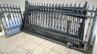 Ograja, ročno kovana.., kovinska , železna  plot,,8,5 metra