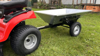 Prikolica za vrtni traktor Vares TR 100 pocink kiper v 4 smer 300 kg