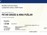 Koncert Petar Grašo & Nina Pušlar, 14.6.2024, Arena Bonifika
