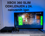 Xbox 360 Slim + ‼️ 24 iger ‼️ BREZHIBEN ✅✅✅✅✅