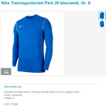 Novo_Nike Športni pulover 173 - 177 cm/S Park 20