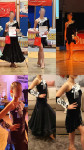 Plesna obleka za tekmovanja za latino in standardne plese, za ca 150cm