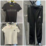 ADIDAS dekliški majici in trenirka NOVO 9-10 let