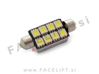 LED žarnica C5W 8x SMD (5050) CANBUS 41mm 12V