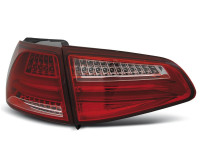 Zadnje LED luči VW Golf 7 Hatchback 13-17 rdečo-bele V1