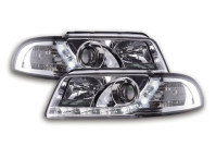 Žarometi Audi A4 B5 LED DRL krom