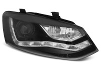 Žarometi VW Polo 6R 09-14 LED osvetlitev črni
