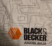 Retro plastična vrečka Jugoslavija Black & Decker vreča vintage bag