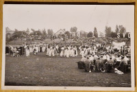 Stara fotografija RPPC Nastup folklora Stadion Ljubljana