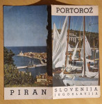 Stari turist prospekt Piran Portorož Slovenija 60ih Jugoslavija