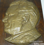 Tito relief, masivna litina, visok cca 30 cm
