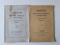 IZVESTJE DRŽ.REAL.GIMNAZIJE V NOVEM MESTU 1930/31 IN 1931/32