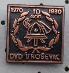 Gasilska značka DVD Uroševac 1970/1980