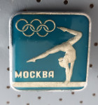 Značka Gimnastika Olimpijske igre Moskva 1980