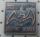 Značka Jamarsko društvo Logatec 1985