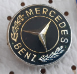 Značka Mercedes Benz logo avtomobili starejša premer 15mm