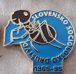 Značka Slovensko sociološko društvo 1965/1995 mravlja