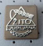 Značka ŽITO Ljubljana  zlata plastična